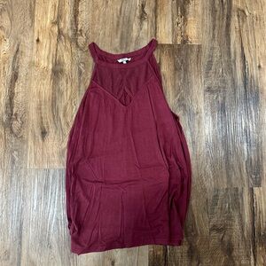 BKE Burgundy Tank Top